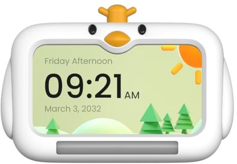 Roxvue Neuer Schlaftrainer OK to Wake Clock Kinder-Schlaftrainingswecker mit Nachtlicht Smart Multilingual