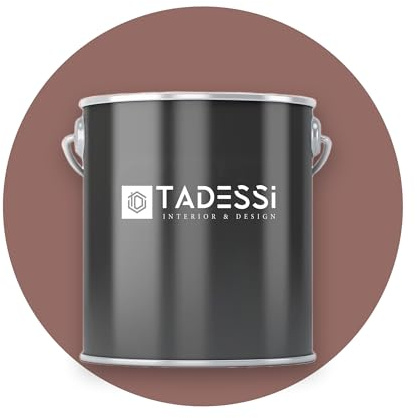 TADESSI Wall Select Wandfarbe Braun - Zimt - abwaschbare Innenfarbe matt - Dispersionsfarbe - Geruchsarm und Lösemittelfrei - 1 Liter Gebinde