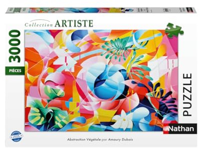 NATHAN, 3000-teiliges Puzzle, Vegetable Abstraction/Amaury Dubois, Erwachsene und Kinder ab 14 Jahren, hochwertiges Puzzle, perfekte Passform, Künstlersammlung, 12001550