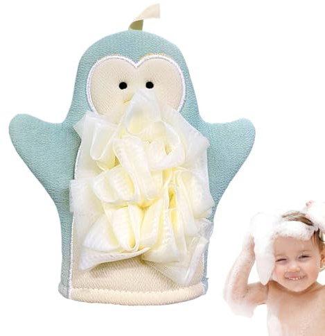 Exfoliante de mitonado de ducha, Guante de exfoliante corporal Guantes de | Accesorios de baño, esponja de mugo de muesca, bocanada de ducha elástica para la exfoli