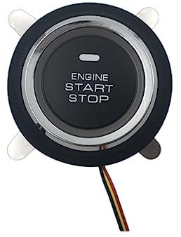 TOPBATHY 1pezzi Interruttore a Leva Per Auto Da Corsa Led Rosso e Copertura Nera Per Pannello Di Accensione e Interruttore Di Avviamento Motore Utilizzabile in Auto Elettriche