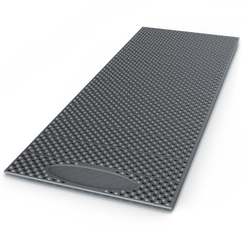 Brandson - Isomatte Campingmatte faltbar 180x60cm - Schlafplatz Thermomatte Schlafmatte – Ultraleicht und kompakt – wasserdicht – isolierend – für Camping Wandern Zelten Urlaub Outdoor – grau