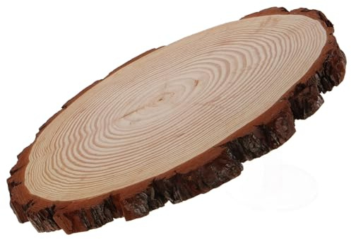 DOITOOL Piedra de Paso de Madera Resistente para Jardín Exterior Losa Decorativa Natural de Fácil Instalación para al Aire para Césped y Senderos