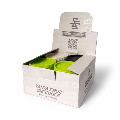 Santa Cruz Shredder Large 2 Piece Grinder 12 Box with Magnet