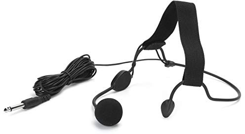 Yechiry Dynamisches Ohrbügelmikrofon-Headset, 6,35-mm-Klinken-Richtungs-Anti-Noise-Mikrofon mit 5 M Kabel, Freisprechmikrofon für WH20TQG Gitarre, Saxophon, Schlagzeug, DJ, KTV