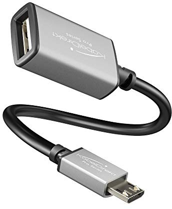 KabelDirekt – OTG-Adapter – 0,15m – USB-A-Buchse auf Micro-USB – USB 2.0 | OTG-Adapterkabel USB-A-2.0-Buchse auf Micro-USB-Stecker – für Festplatte, Kartenleser, Stick, Maus & Tastatur