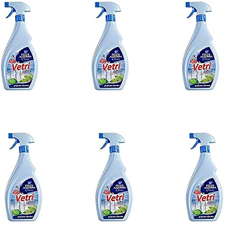 Felce Azzurra Vetri Antialoni - 6 detergenti per vetri 0,75 l