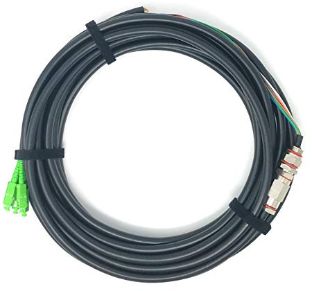 Ultra Spec Cables Cavo SC APC 6 fili monomodale 9 125 in fibra ottica impermeabile con giunzione corazzata 5 Meter