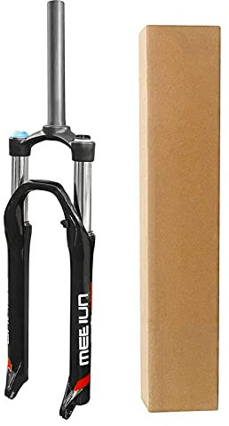 VPPV 27,5 Zoll MTB Gabeldämpfer, Aluminiumlegierung 1/1-8 Ölfeder Federung Mountainbike Fahrradgabel Manuelle Sperre 120mm (Farbe : Black)