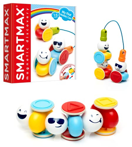 SmartMax My First Wobbly Cars Magnetic Building Toy STEM Learning Set Ages 1-5