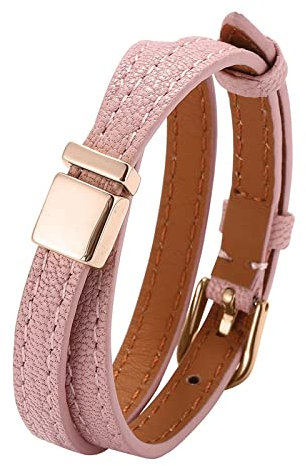 Ayoiow Männer Armband Indianer, Charm Armband Edelstahl Armband Leder Schwarz Doppelte Lage Armband