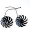 SISS Fan Graphics Card Cooler for Zotac Gaming RTX 3070 AMP Holo Fan Replacement GAA8S2U, 100 mm Fan Diameter, Set of 2