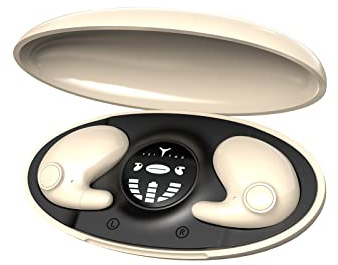 Xmenha Mini Kopfhörer Bluetooth unsichtbar kabellose Kopfhörer für kleine Ohren mit Geräuschunterdrückung Schlafkopfhörer Noise Cancelling in Ear Kopfhörer zum Schlafen Wireless Sleep Headphones