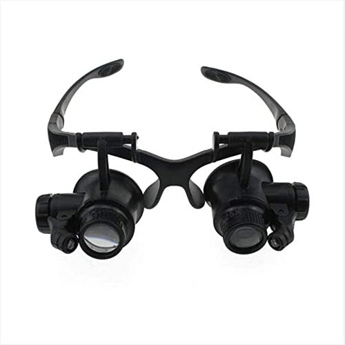 HWSY Lampe loupe de Bureau 10X, loupe de Lecture 127 mm avec Support, lumière du Jour 30 LED Lumineuses pour Loisirs, travaux manuels, travaux manuels, Art du Diamant A/A Vie intéressante Interesting