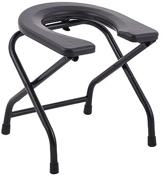 Generic Sedile WC pieghevole Sgabello da toilette Sgabello tozzo per WC Sedile per WC tozzo per bagno, altezza 38 cm