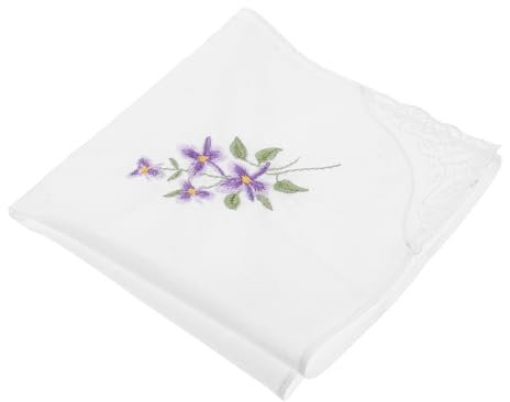 Garneck handbesticktes Taschentuch Handtuch-Set baumwolltaschentücher Hochzeit taschentücher handfächer Hochzeit Taschentücher aus Baumwolle weiße Taschentücher Mädchen