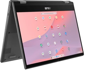 ASUS Chromebook CM14 Flip CM1402F 14 pulgadas Full HD 2 en 1 portátil con pantalla táctil, MediaTek Kompanio 520 2.0GHz, 8GB RAM, 64GB eMMC, Chrome OS, Gravity Gray