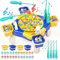 Doloowee Magnetic Fishing Game for Kids, 3 4 5 Years Old Boys Girls Educational Toys Toddler Toys Musical Fishing Toy with 4 Fish Rod & 24 fishes Birthday Gift for Kids 3-5 Years Old