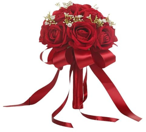 Künstlicher Rosenstrauß für Hochzeit, Brautstrauß, Hochzeit, Verlobung, Hochzeit
