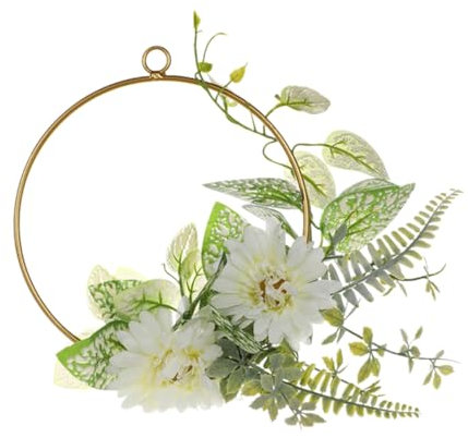 STOBAZA 3 Stück Brautstrauß Blumendekor Hängender Wandkranz Haustürkranz Drahtreifenkranz Rustikaler Hochzeitskranz Eukalyptusgirlande Mit Blumen Heimdekoration Hochzeitsdekoration