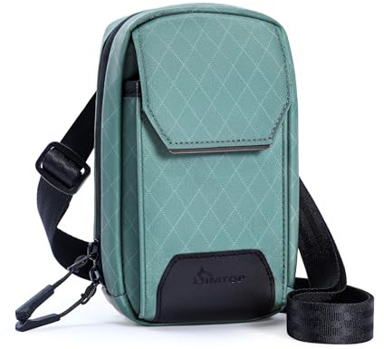 SIMTOP Handytasche zum Umhängen Damen,Leichte Crossbody Schultertasche aus Nylon,Wasserdichte Umhängetasche für Handy,Geld und Kleinkram, Ideal für Wandern,Radfahren,Reisen und Alltag,Blau