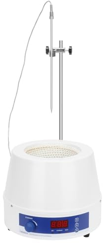Labasics Chauffe-Ballon Agitateur Électrique, Température et Vitesse Réglables, Affichage Numérique, pour Mélange, Reflux et Distillation de Solutions en Laboratoire, 220 V 350 W, 1000 ml