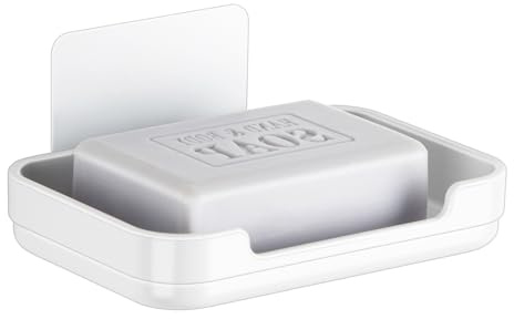 Gurwen Porte Savon Mural Auto-AdhéSIF, Porte Savon Ventouse avec Drainage