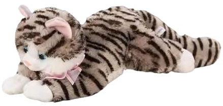 Generico Peluche,Soffice e Morbido, Realistico e Divertente - Pupazzo realistico di gatto,Per Collezione Confortevole, Regalo per Cameretta e Soggiorno di Ragazzi, Ragazze, Adolescenti,