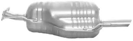 VEGAZ OS-421 Endschalldämpfer Hinten Kompatibel mit OPEL Astra G CC T98 24415154 24422988 24422992