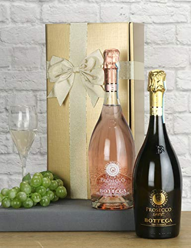 Sparkling Brut and Rose Prosecco Wine Gift Set