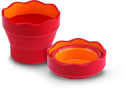 Faber-Castell Clic & Go Water Cup Red 181517 - Pack of 2