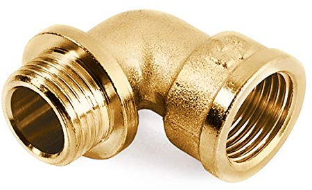 Winkel Messing DN 50 2 Zoll 90° Grad IG-AG Typ 92 für eine Richtungsänderung um 90° der Rohrinstallation - hohe Verträglichkeit mit anderen Rohrmaterialien