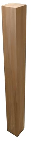 Hilwood - Holzpfosten Pfosten Zaunpfahl Kantholz Eiche 7 x 7 cm, 9 x 9, 10x10 etc (Pfosten Eckig, 12 x 12 cm, 120 cm)