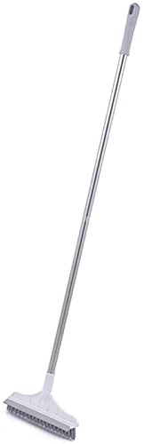 YYWW Spazzola per Fughe 2 in 1 Spazzola per La Pulizia del Bagno, Manico Lungo, Spazzolone, Spazzola per Pulizia a Forma di V Regolabile, per Pareti, Bagno, Cucina