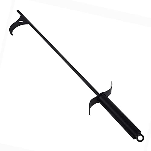 101,6 cm Abnehmbarer Feuerhaken für Feuerstelle, massiver Stahl-Kamin-Schürhaken, für drinnen und draußen, Feuerstelle und Camping-Holzofen, Camping-Zubehör