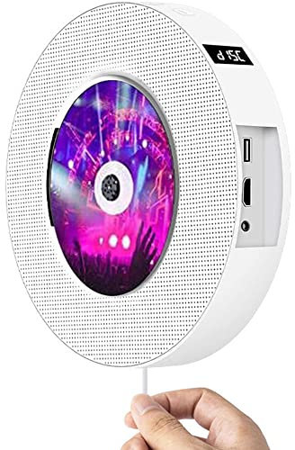 Wall Mounted CD Player,Bluetooth Wall Mountable CD Music,CD Players for Home,Portable CD Player,CD Player Wall Mounted,with Lights & Wall Mountable, with Remote