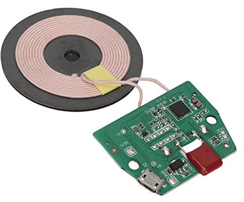 Drahtloses Lademodul, Qi-Standard-Wireless-Ladegerät-Sendermodul PCBA-Leiterplattenspule Micro-USB-Anschluss DIY Wireless-Ladegerät-Teile