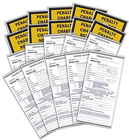 AndysCrafts Fool Your Friends with Fake Parking Tickets in Real Holders - Hilarious 10 Pack Prank for Warden Jokes