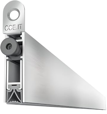 Gedotec absenkbare Bodendichtung | 1 Stück Türdichtung 12 x 40 mm | SQUADRETTE | Länge 730 mm - kürzbar | Absenkdichtung für Türen | Türbodendichtung windschutz kältefeind Wärmedämmung | zum Einnuten