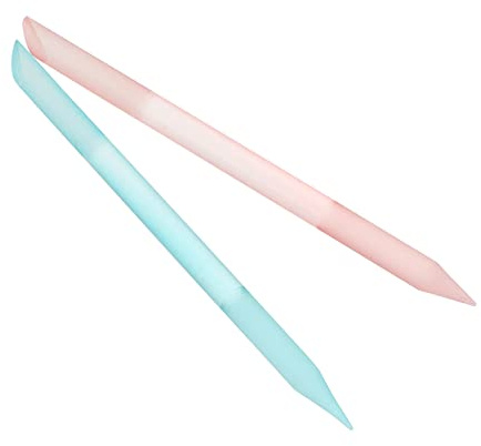 Glas Maniküre Nagelfeile für Damen, 2 Stück, Kompakt | Polieren der Nägel, Tragbar und Handlich, Feine Struktur, Stilvolles Design, für Nagelkunst