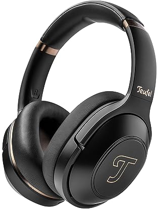 Teufel REAL Blue PRO Kabellose Bluetooth-Kopfhörer Over-Ear mit Active Noise Cancelling und Langer Akkuflaufzeit (56 h), Mimi Sound Personalisierung, Schnellladefunktion, ShareMe-Funktion - schwarz