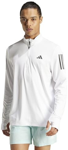 adidas Herren Own The Run Half-Zip Jacket, White/White, L
