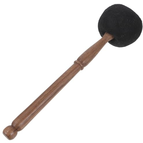 SAFIGLE Felt Head Singing Bowl Mallet Wooden Handle Singing Bowl Stick for Meditation Yoga Sound Therapy and Relaxation Lightweight Buddha Sound Striker 11.02 in 1 Pc