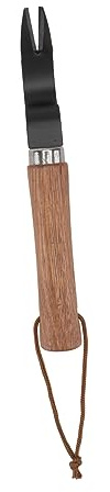 SaditY 1pc Plucking Tool Transplant Picker Hand Puller Remover Weeder Root Removal Lawn Weeding Tools Manual Root Lifter Thistles Root Puller Household Wooden Stainless Steel, style