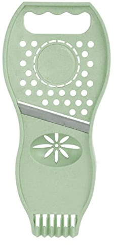 Fruit Parer 3 in 1 Multi Function Stainless Steel Vegetable Cutter Lemon Squeezer Kitchen Gadgets(Green)