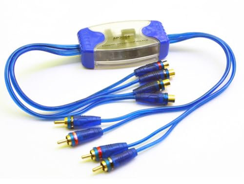 Artibetter 50w Kanal Audio Rauschfilter Ground Isolator Für Auto-stereoanlagen Goldbeschichtete Anschlüsse Effektive Geräuschunterdrückung
