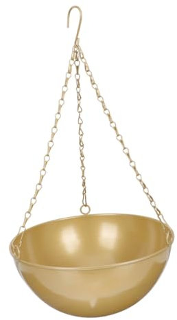 OFFSCH Cestini Appesi in Metallo Fioriera Sospesa Per Esterni Vaso Da Fiori Da Balcone Resistente Contenitore Per Piantagione Per Giardino O Soggiorno