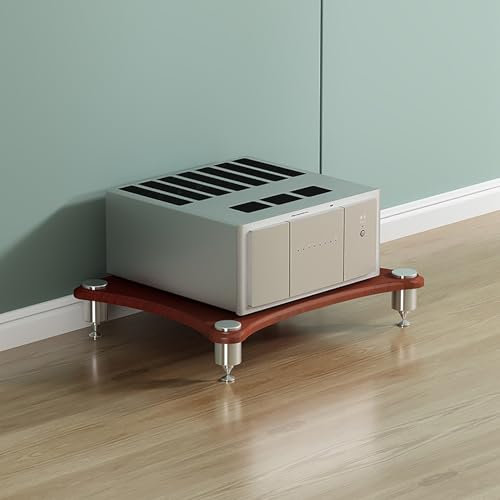 ZGNMK HiFi Shelf AV Shelf supporto giradischi mobile stereo mobile per giradischi porta lettore cd hifi, mobile hifi per giradischi DVD Player supporto HIFI Rack(Brown,60x48x10cm)