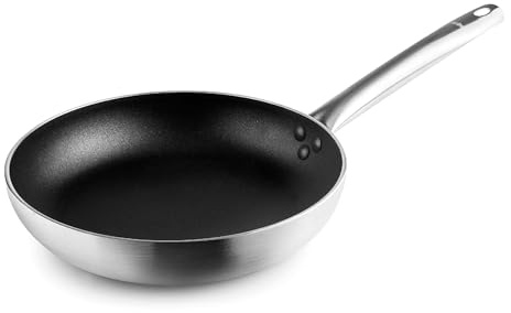 LACOR 14598 - Sartén Adara, Antiadherente ILAG Ultimate, Libre de PFOA | En acero inoxidable, para dorar, freír y saltear a diario; antiadherente fácil de limpiar, apto para inducción y horno