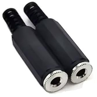 Générique *** x2 Pièces - Lot de 2 Fiches Jack 3,5 mm Stéréo Femelle A Souder - 3 Pôles - Soudure - Prise Casque MP3 - Fiche 3.5mm 3.5 3,5mm